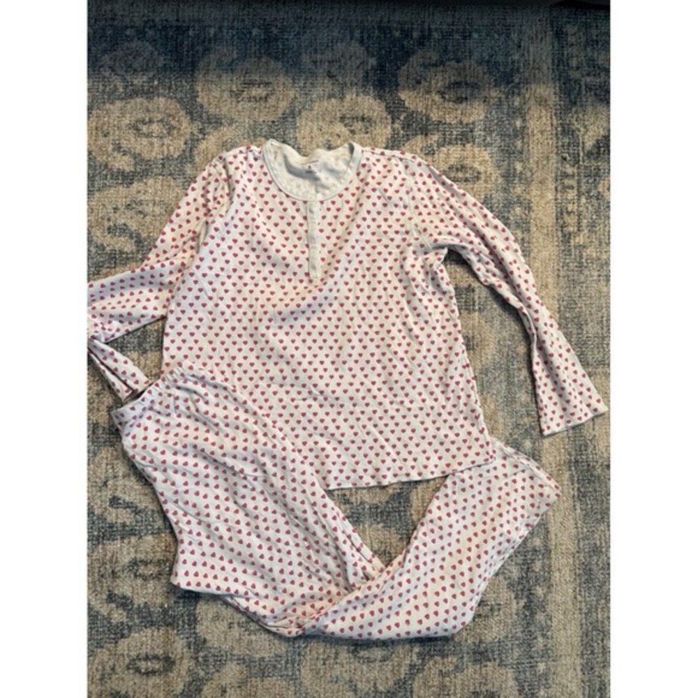 Roller Rabbit Hearts Pajamas Size Small Excellent Condition